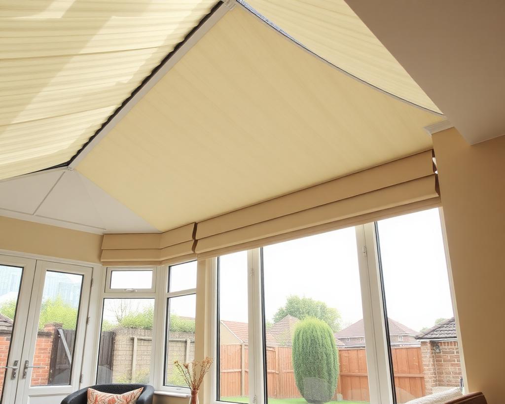 Pleated conservatory roof blinds, Scunthorpe